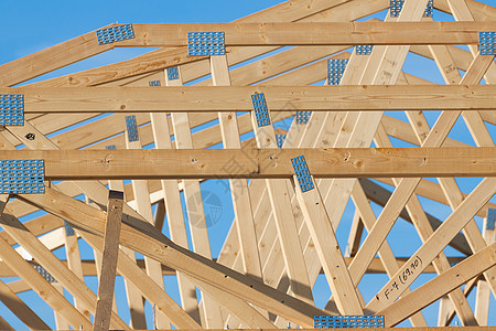 新的住宅建筑住房设计建设框架木头木板财产螺柱改造木工技术装修光束盘子图片