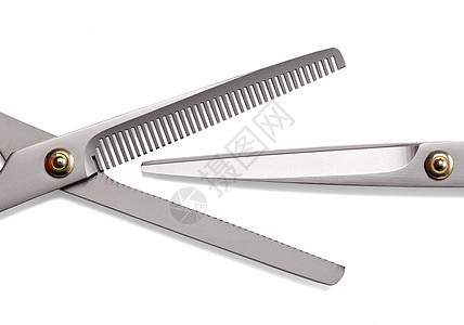 剪刀 细剪剪剪子黑色工具宏观发刷美容师刀刃理发造型师发型图片
