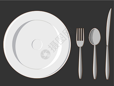 晚餐集 - 板 叉 勺和刀图片