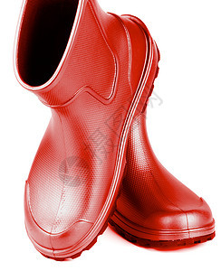 橡胶靴红色健康休闲鞋沼泽步行鞋白色橡皮黑色衣服图片