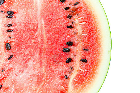 水瓜切片白色红色热带食物绿色甜点健康营养西瓜水果背景图片