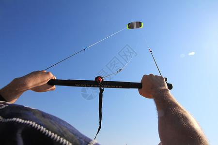 Kite 键活动运动享受波浪风浪冲浪蓝色旅行玩具男性图片