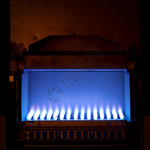 燃气锅炉蓝色烧伤活力金属火焰火炉气体丙烷丁烷化石图片