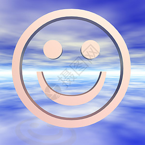 笑脸天空喜悦情感表情电子邮件笔记按钮插图符号微笑图片