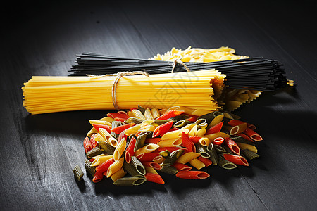 意大利意大利面粉种类和形状的多样化糖类团体宏观美食饮食小麦桌子食物文化面条图片