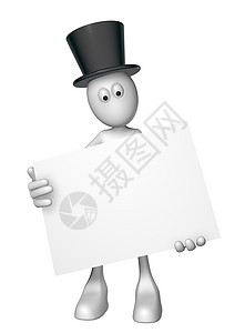 空白白符号广告牌标语卡通片横幅吉祥物木偶帽子木板数字笔记图片
