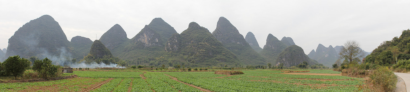 中国乡村全景照片 Yangshuo图片