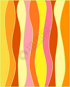 浅浅面色墙纸海浪艺术调色板卷曲插图刷子黄褐色曲线赭石图片