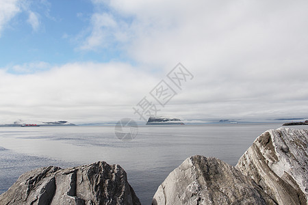 福吉湾爬坡海景旅行顶峰蓝色环境场景峡湾海洋地平线图片