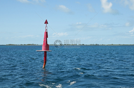 红浮标救援旅行航海海岸海洋帮助导航漂浮渠道巡航图片