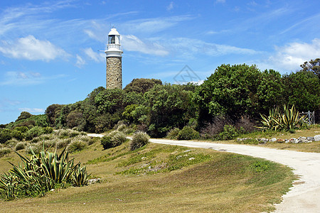 澳大利亚塔斯马尼亚州灯塔建筑海岸悬崖旅行石头建筑学航海海岸线地标假期图片