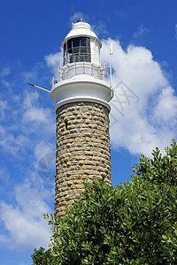 澳大利亚塔斯马尼亚州灯塔海岸线航海悬崖假期地标建筑建筑学海岸旅行圆形图片