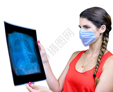 学生观看X光图像助手医院手术病人医生护士药品卫生射线操作图片
