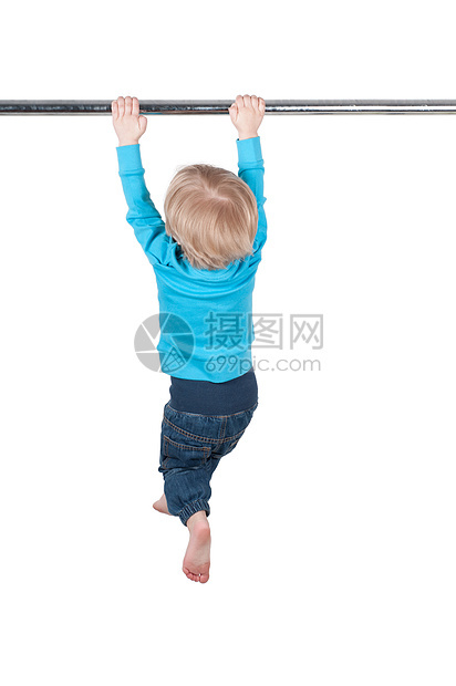 蓝色的小男孩童年孩子儿童乐趣玩具男生白色喜悦健康工作室图片