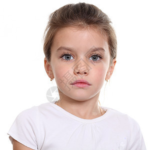 漂亮小女孩的肖像生活女性童年头发女儿眼睛孩子女孩图片