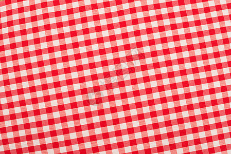 红色和白色织物野餐水平纺织品棉布桌布布料图片