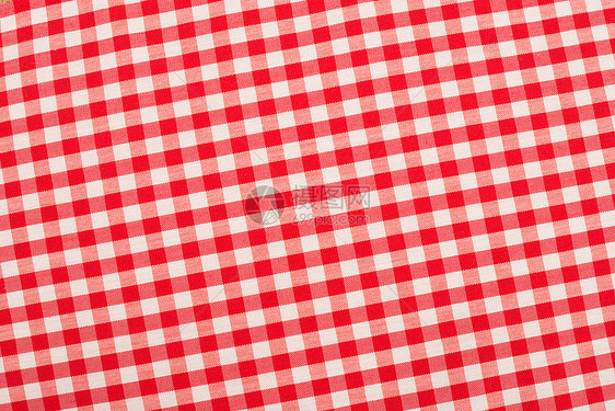 红色和白色织物野餐水平纺织品棉布桌布布料图片