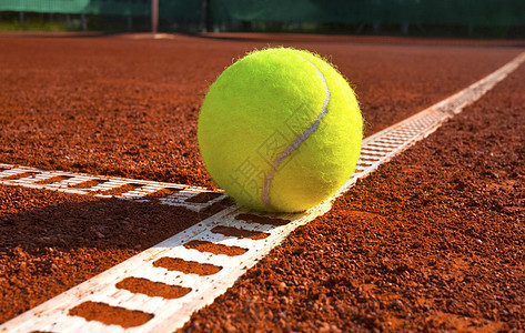 网球球健身黄色背景土地个人运动条纹红色法庭图片