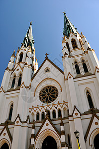 查尔斯顿教堂历史性教会建筑宗教上帝大教堂背景图片
