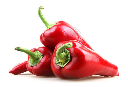 白上孤立的红胡椒食物团体红色健康白色蔬菜美食绿色辣椒图片
