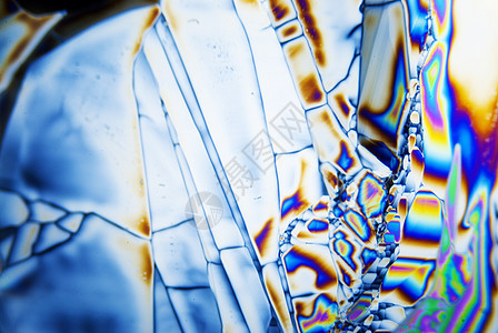 微晶体宏观照片精神显微术微晶魔法化学纹理科学极化图片