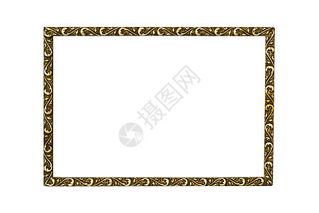 白色背景上的图片框架Name博物馆镜子艺术金子照片摄影风格空白绘画雕刻图片