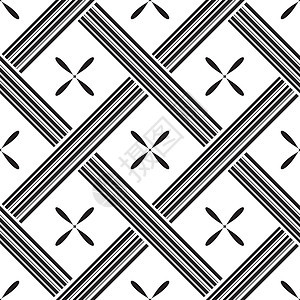 带方形的无缝模式 矢量说明白色正方形黑色墙纸网络线条背景图片