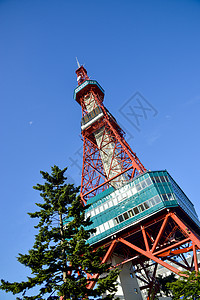 摩根大通塔日本札幌的札幌电视塔3背景