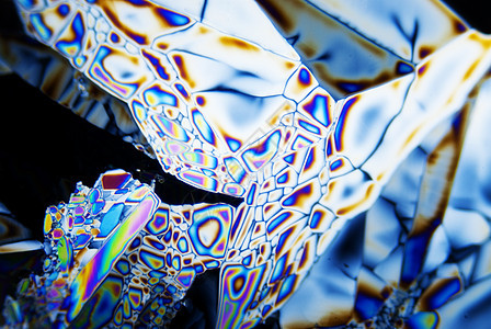 微晶体科学化学品化学结晶照片纹理显微术冥想极化精神图片