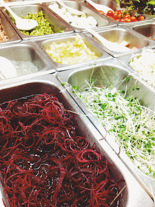 萨拉巴菲特叶菜厨房自助餐水果餐厅健康饮食蔬菜用具食物沙拉图片