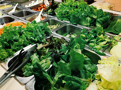 萨拉巴菲特健康饮食素食午餐叶菜厨房用具自助餐蔬菜沙拉餐厅图片