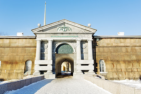 彼得和保罗堡垒的长城花岗岩建筑学观光旅行博物馆地标历史性旅游文化防御图片