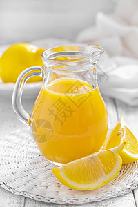 柠檬汁香橼水果液体饮料热带营养玻璃果汁食物投手图片