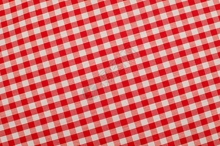 红色和白色织物纺织品棉布布料水平野餐桌布图片