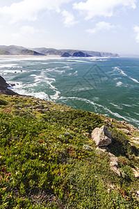 美丽的海岸藻园假期白色旅游风景波浪海洋海岸线晴天植被旅行图片