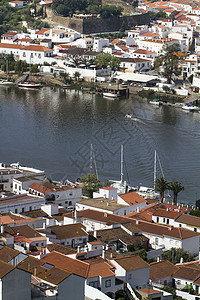桑卢卡尔和葡萄牙阿尔库图姆旅游农村假期村庄爬坡植被房子白色图片