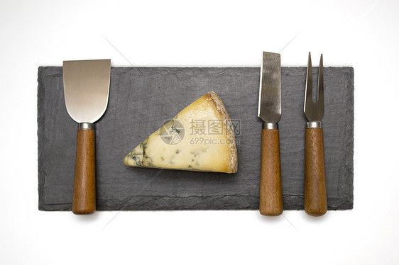 奶酪营养盘子石头厨房岩石小吃蓝色奶制品用具产品图片
