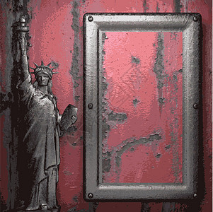 旧金属背景腐蚀床单艺术插图棕色保险丝平板控制板背景图片