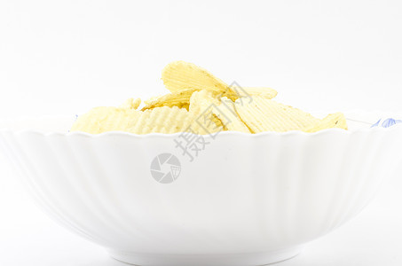 白上孤立的零食薯片垃圾小吃筹码美食团体波纹盐渍胡椒育肥午餐图片