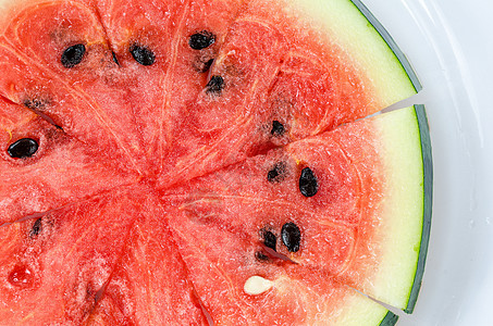 水瓜切片西瓜水果植物甜点白色健康营养热带绿色食物图片