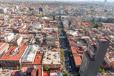 墨西哥城视图发行中心广场联邦市中心天线教会历史性街道去向图片