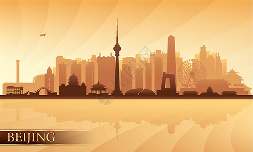 北京市天际全景摩天大楼市中心办公室商业插图旅行支撑日落景观图片
