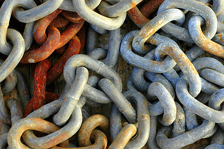 鲁斯铁链金属力量海洋枷锁警卫锁定安全保障链式腐蚀图片