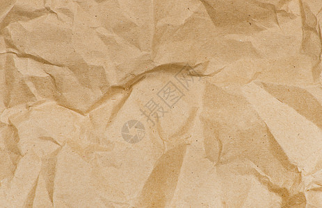 旧碎纸背景白色凹痕折痕空白宏观皱纹文档折叠起皱棕褐色图片