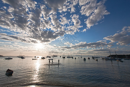 平叶 parati钓鱼地方旅行地标海岸线目的地日落天际全景海洋图片