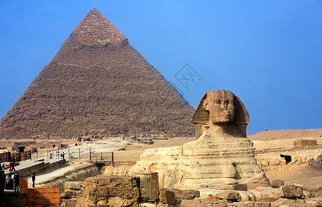 斯芬克斯和金字塔地方人面狮身旅行地标目的地保姆图片