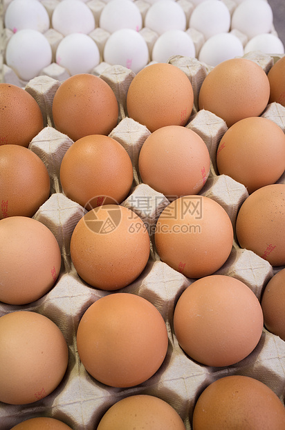 蛋食物白色棕色纸盒画幅图片