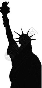 自由女神像雕像阴影女性插图文化彩虹卡片纪念碑火炬天际图片