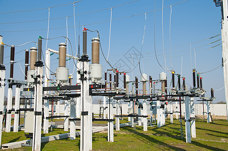 高压分电站的一部分绝缘子平台绝缘隔离电路电压变电站网络生产电气图片