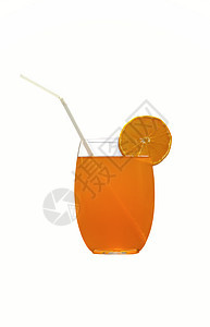 橙汁白色稻草橙子茶点营养饮食液体水果果汁食物图片